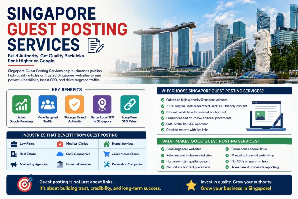 Singapore Guest Posting Services